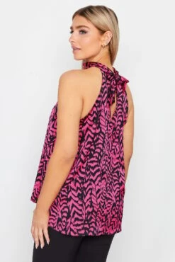M&Co Pink Animal Print Halterneck Blouse -M&Co Sales Store f4307bc4 9577 4f 550598 D scaled