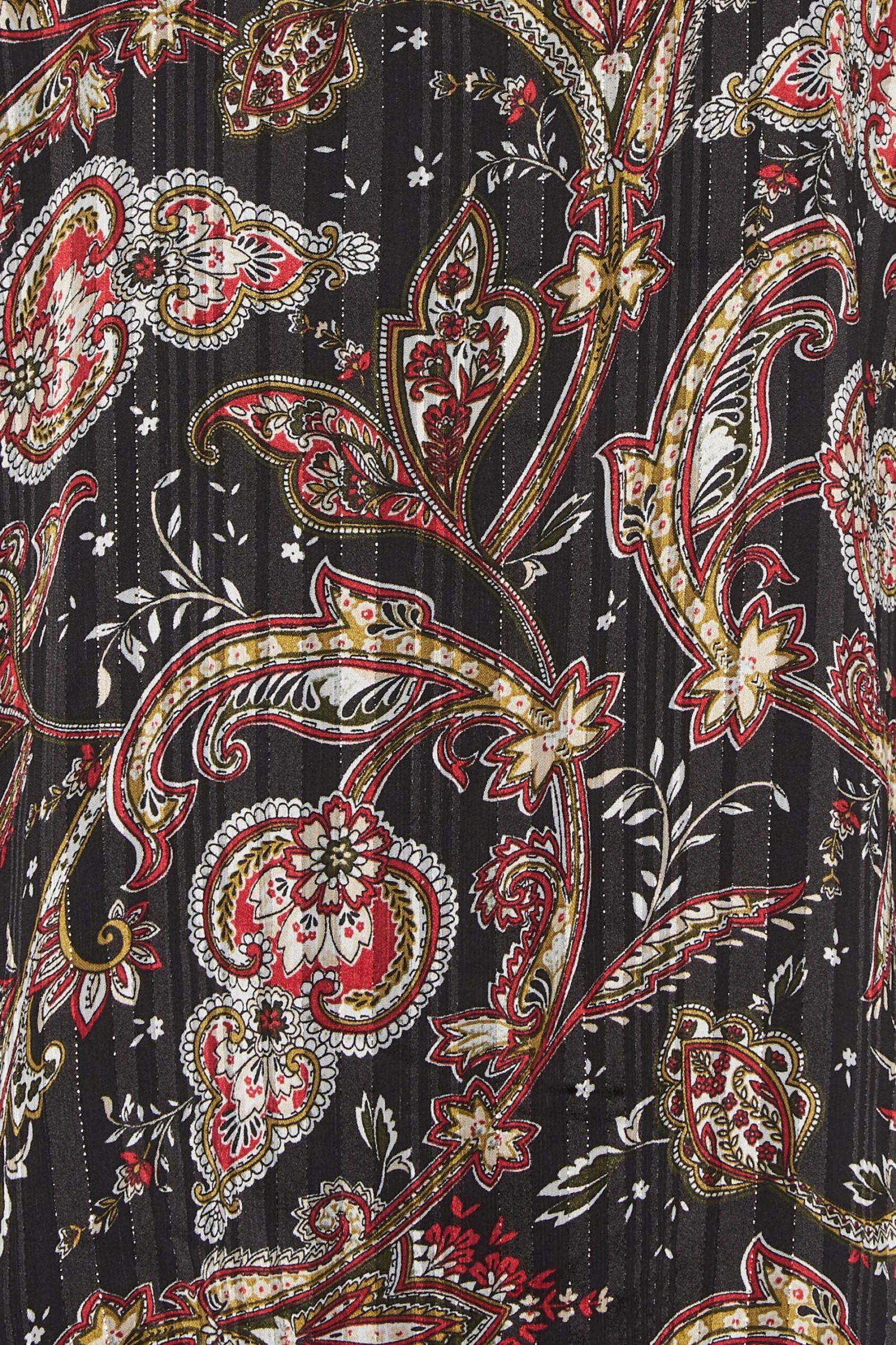 M&Co Black Paisley Print Angel Sleeve Blouse 5 M&Co Black Paisley Print Angel Sleeve Blouse - Image 5