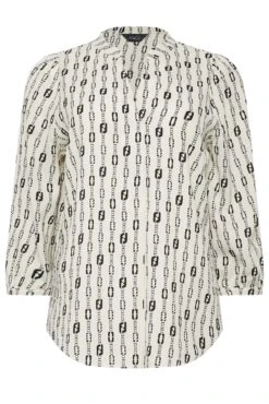 M&Co White Chain Print V-Neck Blouse -M&Co Sales Store f46700d0 bfff 47 550559 X scaled