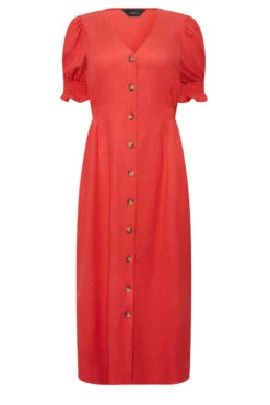 M&Co Red Button Through Midi Dress 12 M&Co Red Button Through Midi Dress -M&Co Sales Store f57de695 32ba 43 550389 X scaled