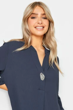 M&Co Blue Long Sleeve Button Blouse 10 M&Co Blue Long Sleeve Button Blouse -M&Co Sales Store f6a46c5e 4ada 44 550303 D scaled