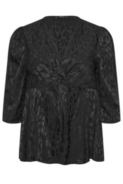 M&Co Black Animal Print Twist Front Blouse -M&Co Sales Store f706712a 0f4e 4c 550354 X scaled