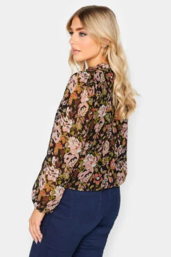 M&Co Black Floral Print High Neck Blouse 9 M&Co Black Floral Print High Neck Blouse -M&Co Sales Store f7b2b2ae b29d 4b 550672 C scaled