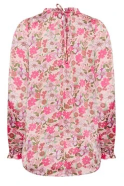M&Co Pink Floral Print Frill Neck Blouse -M&Co Sales Store f7d1fd1b 8237 49 550569 Y scaled