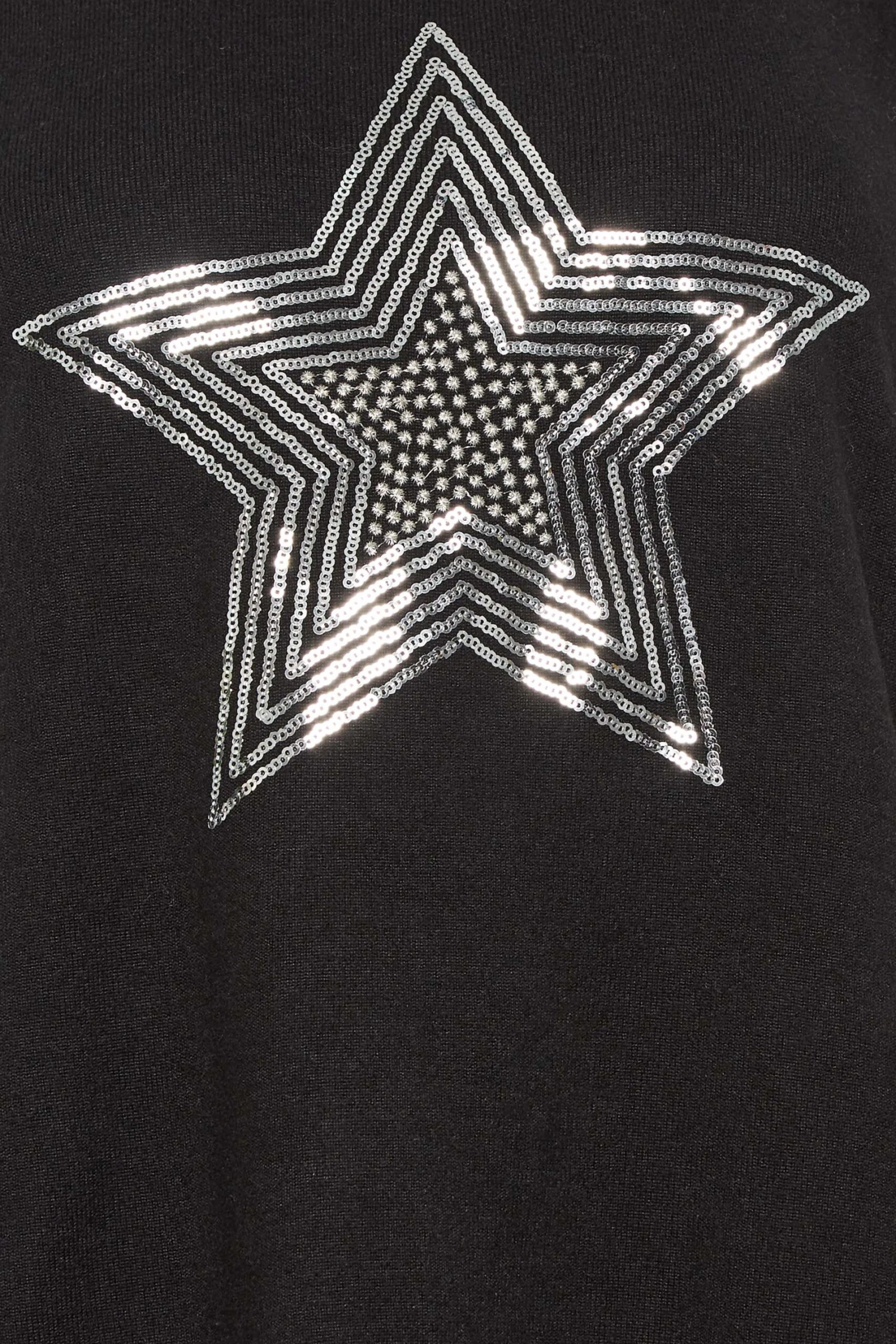 M&Co Black Sequin Star Soft Touch Jumper 5 M&Co Black Sequin Star Soft Touch Jumper - Image 5