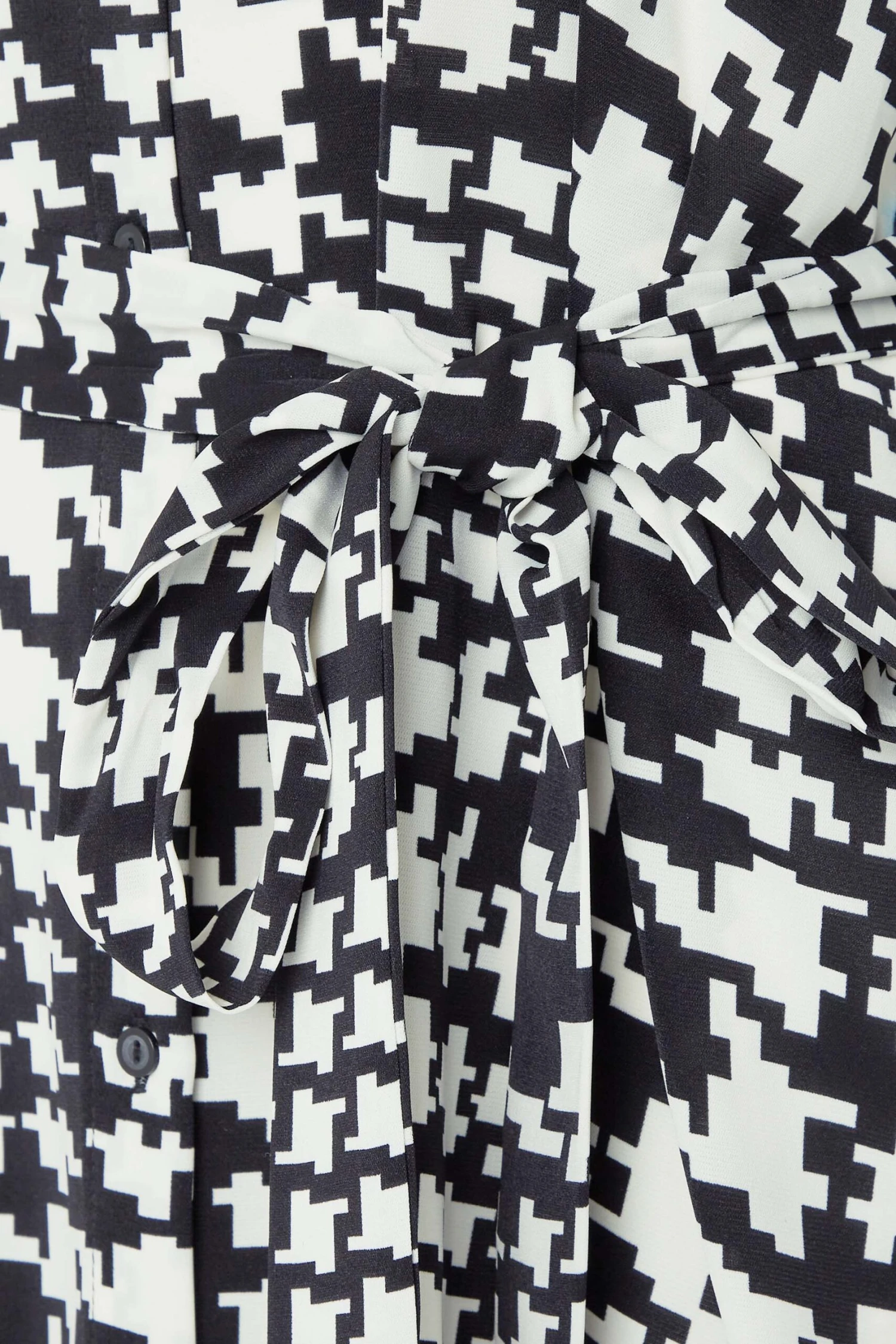 M&Co Black Dogtooth Tunic Dress Shirt 5 M&Co Black Dogtooth Tunic Dress Shirt - Image 5