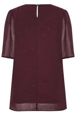 M&Co Red Gem Detail Angel Sleeve Blouse 13 M&Co Red Gem Detail Angel Sleeve Blouse -M&Co Sales Store f8cc1d6c 9c91 48 550623 Y scaled