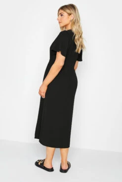 M&Co Black Shirred Waist Button Through Midi Dress 9 M&Co Black Shirred Waist Button Through Midi Dress -M&Co Sales Store f8e6fe9d a8eb 42 550414 C scaled