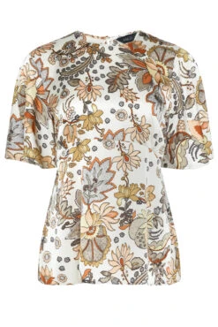 M&Co White Floral Tie Back Blouse 12 M&Co White Floral Tie Back Blouse -M&Co Sales Store f9df4ae3 49bf 40 550275 X scaled