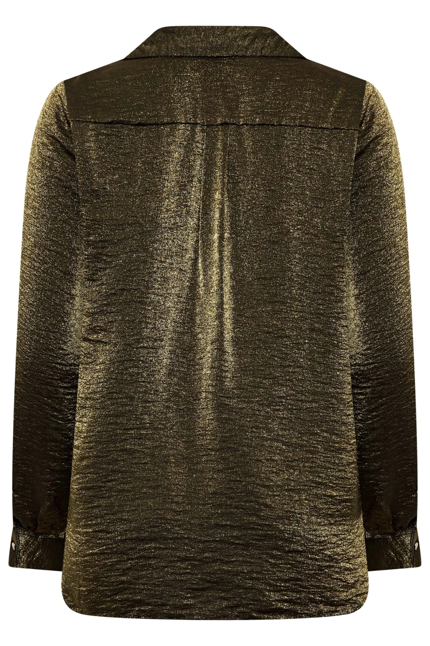 M&Co Khaki Green Shimmer Foil Shirt 7 M&Co Khaki Green Shimmer Foil Shirt - Image 7