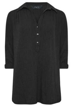 M&Co Black Ribbed V-Neck Shirt 12 M&Co Black Ribbed V-Neck Shirt -M&Co Sales Store fcb037d2 4183 42 550118 X scaled
