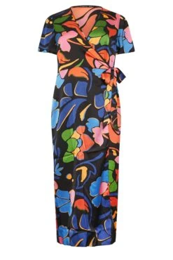 M&Co Black Floral Print Wrap Dress -M&Co Sales Store fd1f2105 5989 43 550480 X scaled