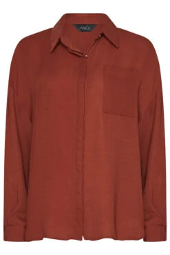 M&Co Burnt Orange Button Through Pocket Shirt -M&Co Sales Store fd39fcbc 4725 4d 550358 X scaled