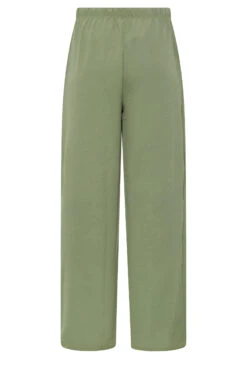 M&Co Khaki Green Crepe Wide Leg Trousers -M&Co Sales Store fdd58945 2725 45 500483 Y scaled