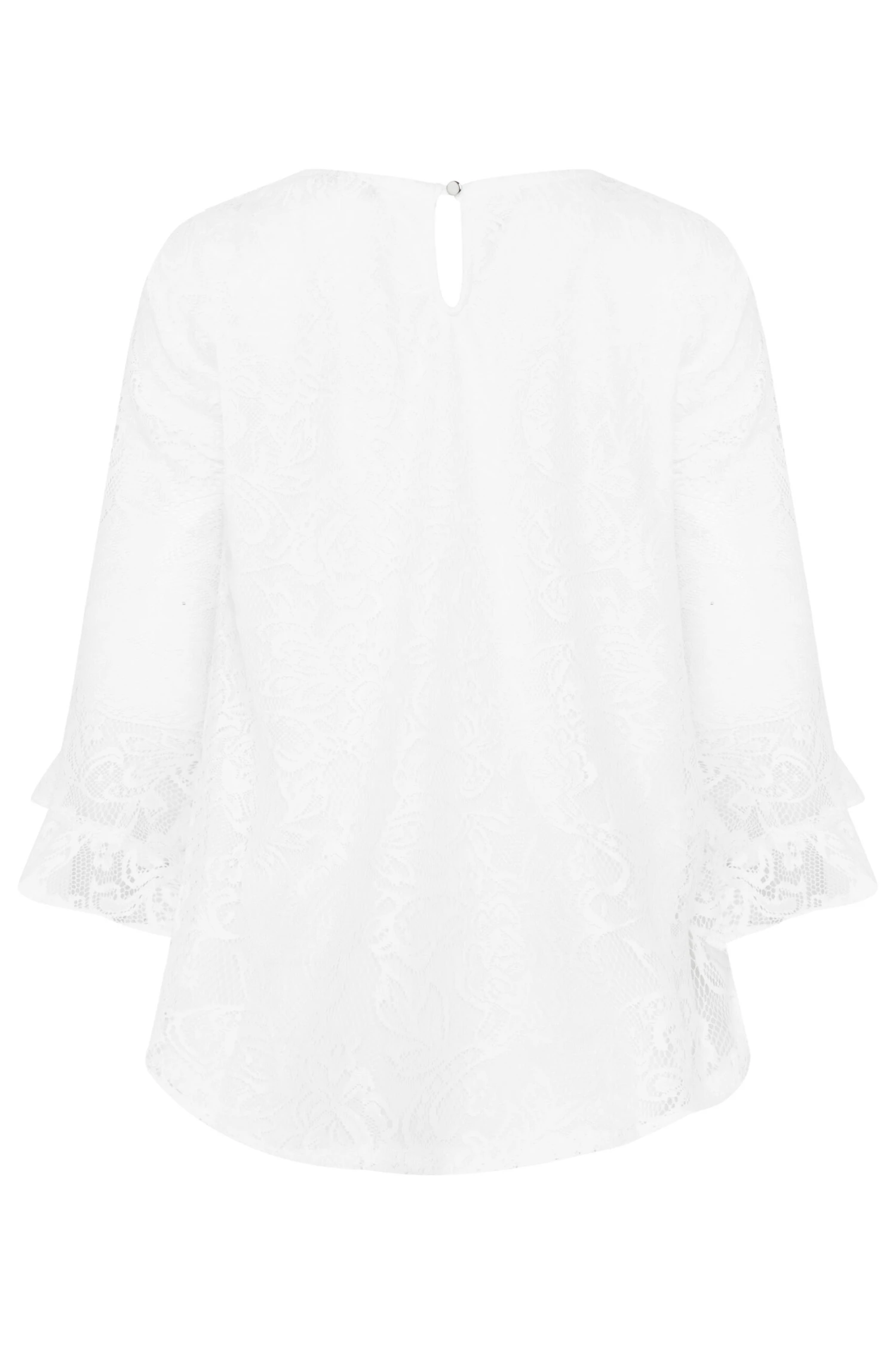 M&Co White Floral Lace Long Sleeve Blouse 7 M&Co White Floral Lace Long Sleeve Blouse - Image 7