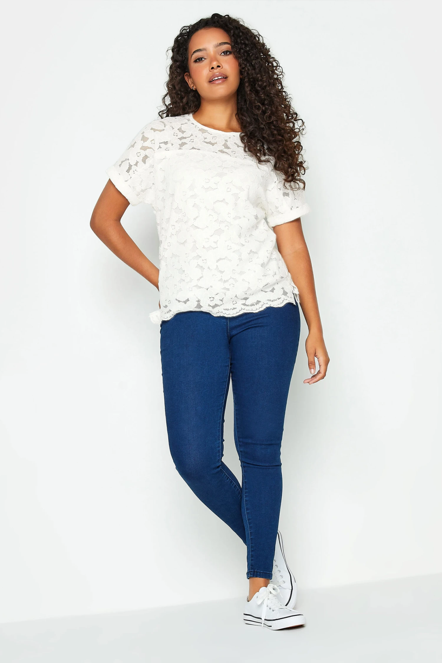 M&Co Ivory White Lace Blouse 2 M&Co Ivory White Lace Blouse - Image 2