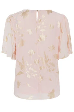 M&Co Light Pink Floral Shimmer Blouse 12 M&Co Light Pink Floral Shimmer Blouse -M&Co Sales Store fef5629a e366 45 550166 Y scaled