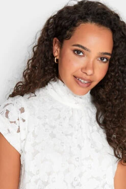 M&Co White Lace Tie Back Blouse -M&Co Sales Store ffc10a43 384f 4d 550193 D scaled